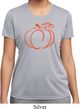 Ladies Halloween Tee Pumpkin Sketch Dry Wicking T-shirt