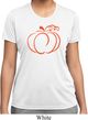 Ladies Halloween Tee Pumpkin Sketch Dry Wicking T-shirt