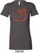 Ladies Halloween Tee Pumpkin Sketch Longer Length Shirt