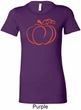 Ladies Halloween Tee Pumpkin Sketch Longer Length Shirt