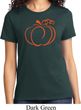 Ladies Halloween Tee Pumpkin Sketch T-shirt