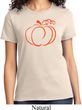 Ladies Halloween Tee Pumpkin Sketch T-shirt