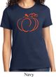 Ladies Halloween Tee Pumpkin Sketch T-shirt