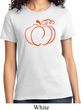 Ladies Halloween Tee Pumpkin Sketch T-shirt