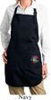 Ladies Hippie Sun Patch Bottom Print Full Length Apron with Pockets