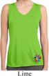 Ladies Hippie Sun Patch Bottom Print Sleeveless Moisture Wicking Tee
