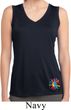 Ladies Hippie Sun Patch Bottom Print Sleeveless Moisture Wicking Tee
