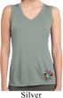 Ladies Hippie Sun Patch Bottom Print Sleeveless Moisture Wicking Tee