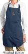 Ladies Hippie Sun Patch Middle Print Full Length Apron with Pockets