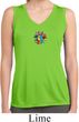 Ladies Hippie Sun Patch Middle Print Sleeveless Moisture Wicking Tee