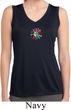 Ladies Hippie Sun Patch Middle Print Sleeveless Moisture Wicking Tee