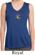 Ladies Hippie Sun Patch Middle Print Sleeveless Moisture Wicking Tee