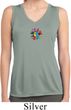 Ladies Hippie Sun Patch Middle Print Sleeveless Moisture Wicking Tee