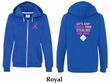 Ladies Hoodie Pink Ribbon 2nd Base Front & Back Print Full Zip Hoody