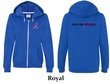 Ladies Hoodie Pink Ribbon Best Pillows Front & Back Full Zip Hoody