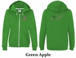Ladies Hoodie Pink Ribbon For Me Front & Back Print Full Zip Hoody