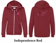 Ladies Hoodie Pink Ribbon For Me Front & Back Print Full Zip Hoody