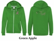 Ladies Hoodie Pink Ribbon For My Daughter Front & Back Full Zip Hoody