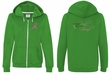 Ladies Hoodie Pink Ribbon For My Friend Front & Back Full Zip Hoody