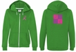 Ladies Hoodie Pink Ribbon Love Hope Front & Back Print Full Zip Hoody