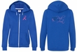 Ladies Hoodie Pink Ribbon Pink For My Aunt Front & Back Full Zip Hoody