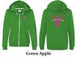 Ladies Hoodie Pink Ribbon Save a Rack Front & Back Full Zip Hoody