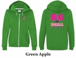 Ladies Hoodie Pink Ribbon Save Them All Front & Back Full Zip Hoody