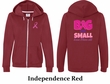 Ladies Hoodie Pink Ribbon Save Them All Front & Back Full Zip Hoody