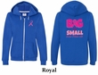 Ladies Hoodie Pink Ribbon Save Them All Front & Back Full Zip Hoody