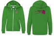 Ladies Hoodie Pink Ribbon Walkin For Cure Front & Back Full Zip Hoody