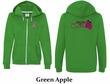 Ladies Hoodie Pink Ribbon Walkin For Cure Front & Back Full Zip Hoody