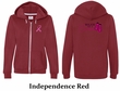 Ladies Hoodie Pink Ribbon Walkin For Cure Front & Back Full Zip Hoody