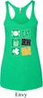 Ladies Irish Tanktop Eat Drink Be Irish Tri Blend Racerback Tank Top