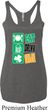 Ladies Irish Tanktop Eat Drink Be Irish Tri Blend Racerback Tank Top