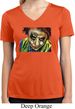 Ladies Joker Face Moisture Wicking V-neck Shirt