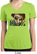 Ladies Joker Face Moisture Wicking V-neck Shirt