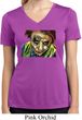 Ladies Joker Face Moisture Wicking V-neck Shirt