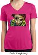 Ladies Joker Face Moisture Wicking V-neck Shirt
