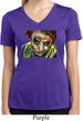 Ladies Joker Face Moisture Wicking V-neck Shirt