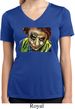 Ladies Joker Face Moisture Wicking V-neck Shirt