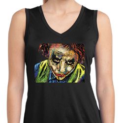 Ladies Joker Face Sleeveless Moisture Wicking Shirt