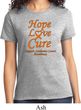 Ladies Leukemia Cancer Awareness Hope Love Cure T-shirt