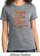 Ladies Leukemia Cancer Awareness Hope Love Cure T-shirt