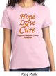 Ladies Leukemia Cancer Awareness Hope Love Cure T-shirt