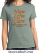 Ladies Leukemia Cancer Awareness Hope Love Cure T-shirt