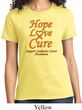 Ladies Leukemia Cancer Awareness Hope Love Cure T-shirt