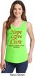 Ladies Leukemia Cancer Awareness Hope Love Cure Tank Top