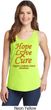 Ladies Leukemia Cancer Awareness Hope Love Cure Tank Top