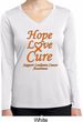Ladies Leukemia Cancer Hope Love Cure Dry Wicking Long Sleeve