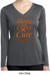 Ladies Leukemia Cancer Hope Love Cure Dry Wicking Long Sleeve
